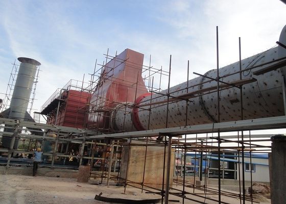 Large Capacity Rotary Dryer Machine For Mineral Powder ISO9001 Certification